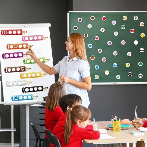 10 Pack Color Recognition Magnetic Sorting Set Educational Pencil Magnet Color Sorting Matching Games Shape and Color Magnets Refrigerator for Whiteboard Learning Activities in Saudi Arabia