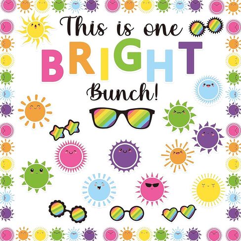 119P نظارات شمسية من الشمس، لوحات إعلانات للعودة إلى المدرسة، مجسمات تحفيزية على السبورة مع هذه الشخصيات الساطعة التي تلهم الطلاب والأطفال الذين يدرسون بجد لديكور مكتب الفصل الدراسي in Kuwait