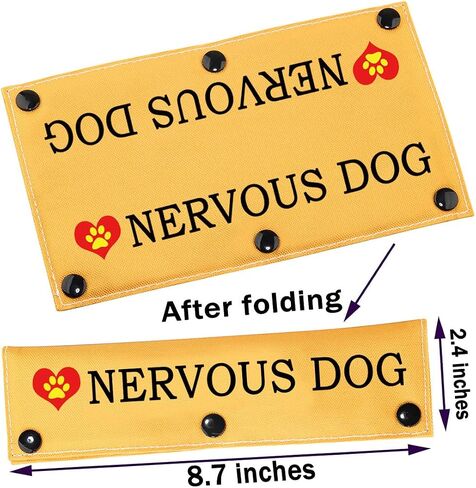 PWHAOO Nervous Dog Leash Wrap Rescue Dogs Anxious Dogs Leash Sleeve Scared Dogs Leash Wrap (Nervous Dog Sleeve) in Saudi Arabia