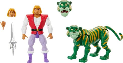 Masters of the Universe Origins Action Figure 2-Pack, Cartoon Collection Prince Adam and Cringer, Motu 5.5-Inch Scale Toys, 16+ Articulations in Saudi Arabia