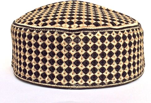 Kufi الرجال للجنسين الجمجمة كاب المرأة مصمم الصلبة قبعة مع تطريز يدوي الكوفي قبعات قبعة صغيرة محبوكة الصيف أغطية الرأس in Saudi Arabia
