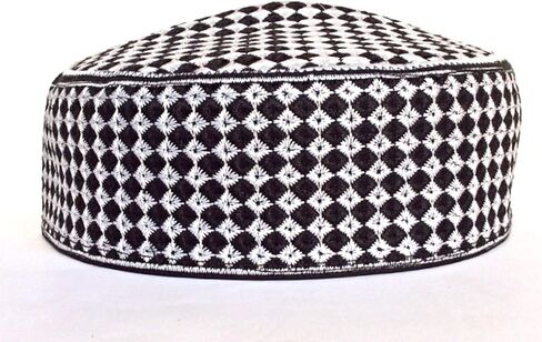 Kufi الرجال للجنسين الجمجمة كاب المرأة مصمم الصلبة قبعة مع تطريز يدوي الكوفي قبعات قبعة صغيرة محبوكة الصيف أغطية الرأس in Saudi Arabia