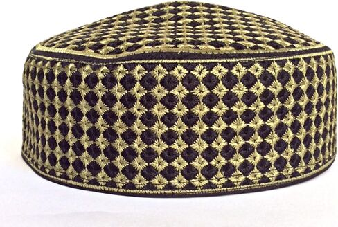Kufi الرجال للجنسين الجمجمة كاب المرأة مصمم الصلبة قبعة مع تطريز يدوي الكوفي قبعات قبعة صغيرة محبوكة الصيف أغطية الرأس in Saudi Arabia