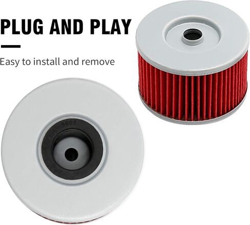 15412-HP7-A01 Oil Filter with O-rings Replacement for Honda Pioneer 1000 SXS1000 M3 M5 2016-2020 Replace Part Number 15412-MGS-D21 91301-107-000 91302-PA9-003 94109-12000 in Saudi Arabia