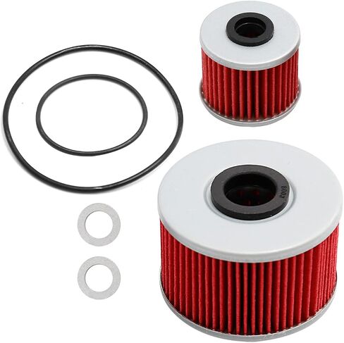 15412-HP7-A01 Oil Filter with O-rings Replacement for Honda Pioneer 1000 SXS1000 M3 M5 2016-2020 Replace Part Number 15412-MGS-D21 91301-107-000 91302-PA9-003 94109-12000 in Saudi Arabia