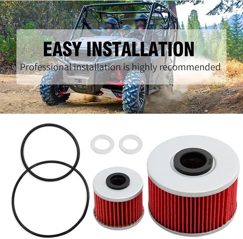 15412-HP7-A01 Oil Filter with O-rings Replacement for Honda Pioneer 1000 SXS1000 M3 M5 2016-2020 Replace Part Number 15412-MGS-D21 91301-107-000 91302-PA9-003 94109-12000 in Saudi Arabia