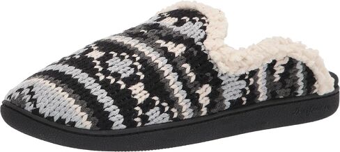 Dearfoams Women's Erin Fairisle Extended Tab Scuff Slipper in Saudi Arabia