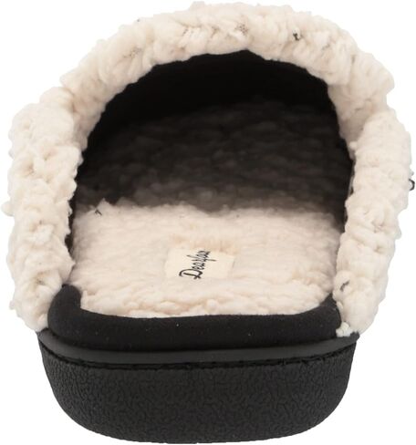 Dearfoams Women's Erin Fairisle Extended Tab Scuff Slipper in Saudi Arabia