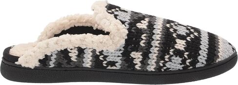 Dearfoams Women's Erin Fairisle Extended Tab Scuff Slipper in Saudi Arabia