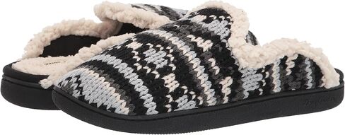 Dearfoams Women's Erin Fairisle Extended Tab Scuff Slipper in Saudi Arabia