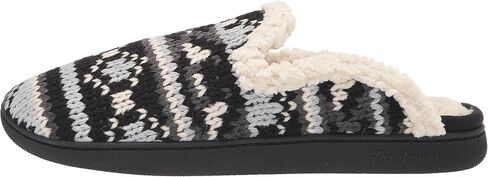 Dearfoams Women's Erin Fairisle Extended Tab Scuff Slipper in Saudi Arabia