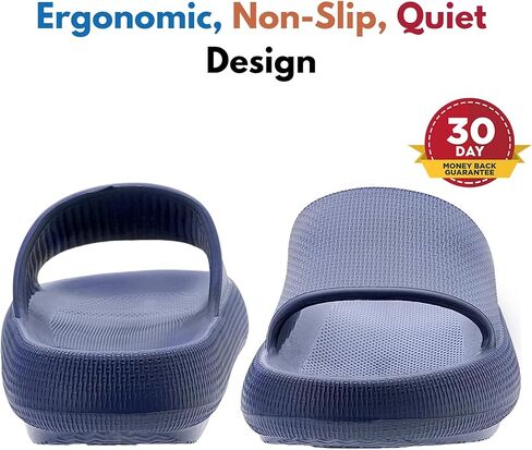 Genuine Pillow Slippers for Women and Men | House Slides Shower Sandals | Extremely Comfy | Cushioned Thick Sole | Cloud Slides | Lightweight Non-Slip Easy to Clean in Kuwait