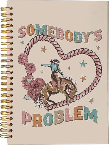 Western Notebook Journal, Cowgirl Gifts, Long Live the Cowgirls Notebook, Western Gifts for Women, Western Cowgirl Stuff, Western Office Supplies, Spiral Journal Notebook 5.5x8.3 in Saudi Arabia