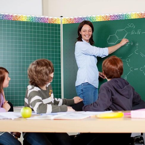 80 ft Bulletin Board Borders Stickers for Classroom Colorful Rainbow Confetti Self Adhesive Trim Chalkboard Scalloped Border for Kids School Classroom Whiteboard Wall Window Home Decoration in Saudi Arabia