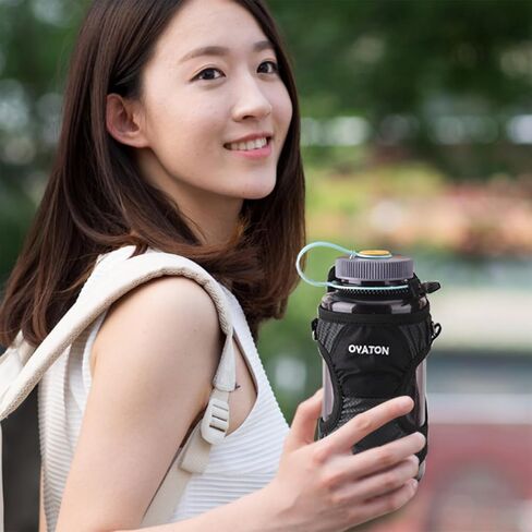 Water Bottle Carrier with Straps, Universal Water Bottle Holder Sling, Water Bottle Strap Folds into Pouch for Easy Storage, Perfect for Walking, Hiking and Travel in Saudi Arabia