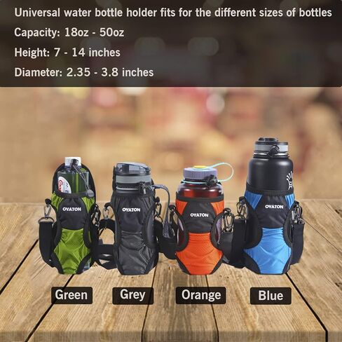Water Bottle Carrier with Straps, Universal Water Bottle Holder Sling, Water Bottle Strap Folds into Pouch for Easy Storage, Perfect for Walking, Hiking and Travel in Saudi Arabia