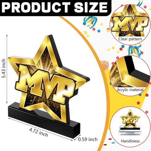 جائزة MVP 7.68 من الأكريليك لجائزة أفضل لاعب، لوحة ذهبية سوداء لجوائز MVP، ميداليات كأس MVP لكرة القدم وكرة السلة وكرة القدم اللينة in Saudi Arabia
