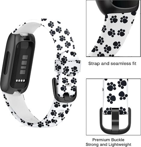 FitTurn [6 عبوات من الأربطة المتوافقة مع جهاز تتبع اللياقة البدنية Fitbit إلهام 3 للنساء والرجال والفتيات وأساور معصم رياضية بديلة قابلة للتعديل بنمط ملون من السيليكون لإلهام 3 ساعات ذكية in Saudi Arabia