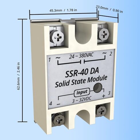 Solid State Relay 60DD Input 3-32V DC Single Phase Solid State Relay to Output 12-220V DC 60A in Saudi Arabia
