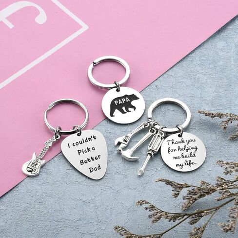 Zysta 3 قطعة/المجموعة المفاتيح للرجال مفك وجع المطرقة مفتاح سلسلة حلقة سحر المفاتيح لأبي من الاطفال in Kuwait