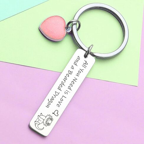 Bearded Dragon Lover Keychain Cousins Keychain Bearded Dragon Dad Gift Boyfriend Gift in Saudi Arabia