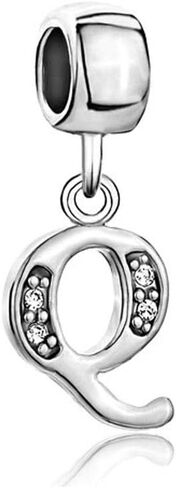 Roy Lopez Alphabet Initial A-Z Letter Crystal Beads Charms for Charm Bracelets for Women in Saudi Arabia