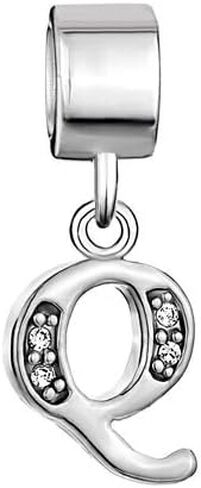 Roy Lopez Alphabet Initial A-Z Letter Crystal Beads Charms for Charm Bracelets for Women in Saudi Arabia