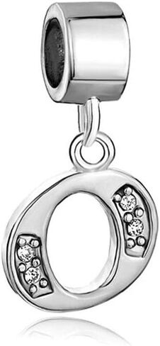 Roy Lopez Alphabet Initial A-Z Letter Crystal Beads Charms for Charm Bracelets for Women in Saudi Arabia