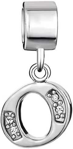 Roy Lopez Alphabet Initial A-Z Letter Crystal Beads Charms for Charm Bracelets for Women in Saudi Arabia