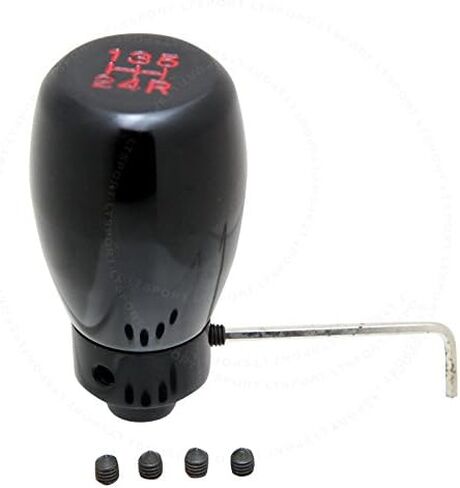 5-Speed Manual Transmission Stick Shift Knob Light Weigh Black Gear Lever Cover in Saudi Arabia
