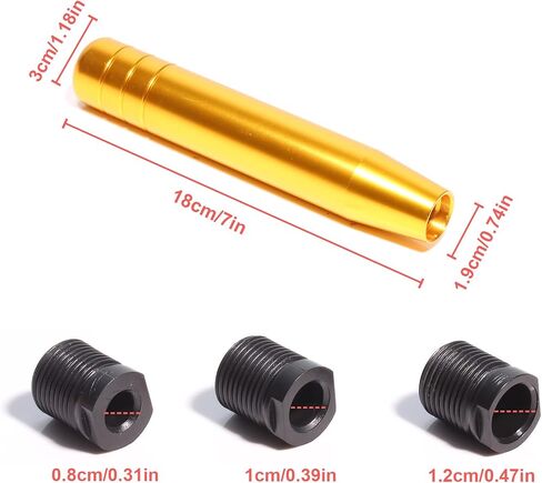 7 Inch Aluminum Alloy Shifter knob Universal Gear Shifter Knobs with Adapter Fits Most C in Saudi Arabia