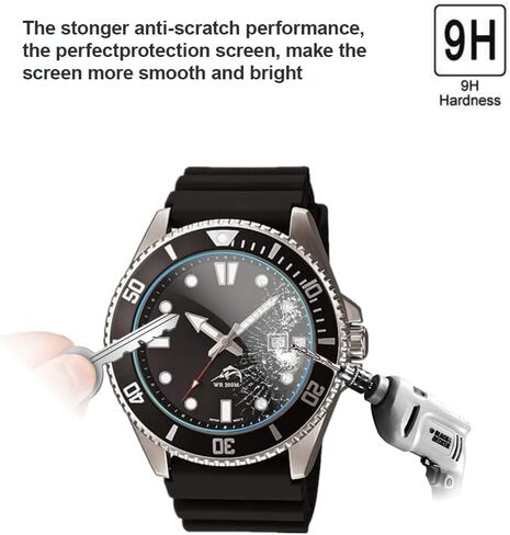 Screen Protector Compatible for Casio MDV-106 Watch,9H Tempered Glass Protective Film (3PCS) in Saudi Arabia