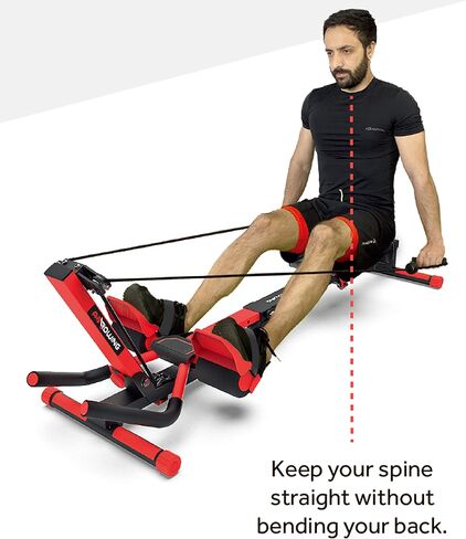 3-in-1 Foldable Rowing and Ab Machine with LCD Monitor for Full Body Workout,Rowing&Abdominal Trainers AB Workout Machine Home Gym Fitness Equipment in Saudi Arabia