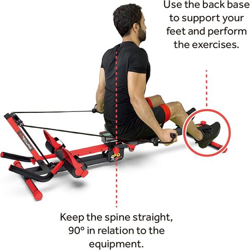 3-in-1 Foldable Rowing and Ab Machine with LCD Monitor for Full Body Workout,Rowing&Abdominal Trainers AB Workout Machine Home Gym Fitness Equipment in Saudi Arabia
