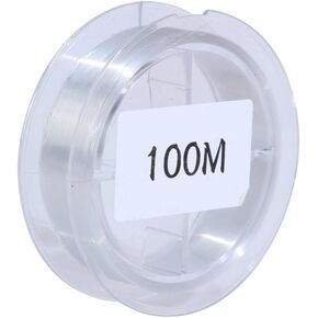 Fishing Line, 100 Meter Clear Nylon Invisible Fishing Wire Stretchable & Durable Fishing Line for Fishing, Party Hanging Decorations, Balloon Garland, Beading and Crafts