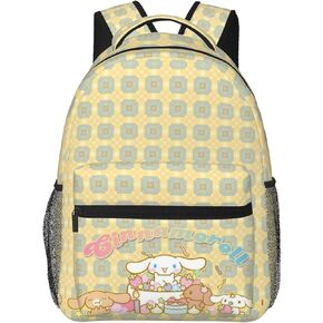 DIEZ Kawaii Anime Backpack Cinnamoroll Large Capacity Portable Cute Cartoon Lightweight Outdoor Travel Backpack