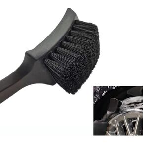 Wheel Brush,Wheel Brushes for Cleaning Wheels, Carpet Brush Scrub Brush for Floor Mats Cleaning Brush for Car Interior and tire (2Pcs Black)