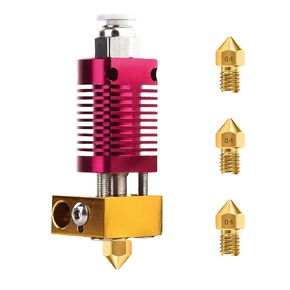 3 PCS 3D Printer Extruder Hotend with 9 PCS .4MM MK8 Nozzles Suitable for CR-10, CR10, CR10S, Ender 3, Ender 3 pro, Ender 5