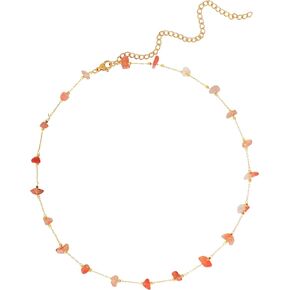 Sacina Dainty Crystal Choker Necklace, Boho Necklace, Hippie Necklace, Beach Necklace, Summer Necklace, Christmas Jewelry Gift for Women