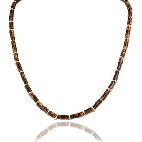 Sonateomber Natural Gemstone Beaded Boho Choker Necklaces for Women Teen Girls, Dainty Bohemian Handmade Crystal Stone Bead Gold Statement Chain Prom Accessories Jewelry Gift