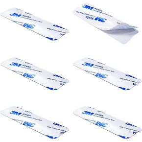MWDS 6 Sets Horizontal Blinds Replacement Slats, White 1 inch Vinyl Mini Horizontal Blind Repair Tabs,White Blind Fixers for Horizontal Blinds Replacement Slats & Parts(1" W x 3.125" L)