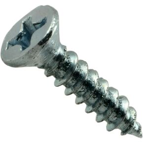 014973291877 Phillips Flat Wood Screws, 5 x 5/8, Piece-100