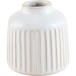 Mud Pie Textured Bud Vase, Small, 4" x 4" Dia
