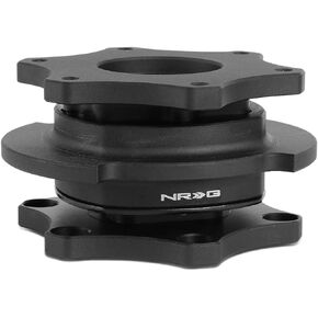NRG Innovations NRG-SRK-R200MB-MB SRK-R200MB-MB SFI 42.1/6- Bolt Steering Wheel Quick Release Adapter, matte black