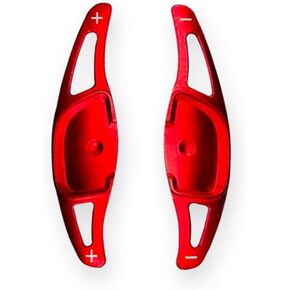 Red Style Aluminum Steering Wheel Paddle Shifter Extension Shift Paddle Extended Trim Compatible with Hyundai Ioniq 5 Ioniq 6 Accessories