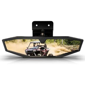 RZR Rear View Mirror | POISON SCORPION Aluminum UTV Center Rearview Mirrors Adjustable Black Compatible with RZR PRO XP/4 | Trail Premium/Ultimate/Sport | Trail S 900/1000 Accessories 2883763