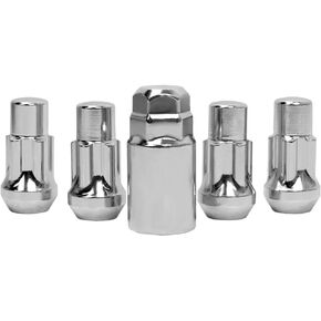 Set of 4, 1.75'' 14x1.5 Locking Wheel Lug Nut Compatible with Sliverado Sierra Savana Yukon Tahoe, Anti-theft Lock Aftermarkt Wheel