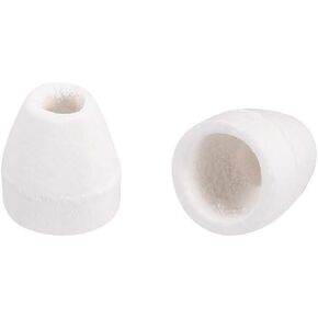 uxcell 1500pcs Ceramic Electrical Insulator, 2mm Dia Tapered Porcelain Tube Ceramic Beads, High Temperature Max 1000C for Oven