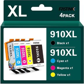 مجموعة خراطيش حبر 910XL، عالية الإنتاجية، بديلة لطابعة HP 910XL 910 XL، تعمل مع طابعة HP OfficeJet Pro 8020 8025 8025e 8035 8035e 8028 8035 8028e، 910XL، 4 عبوات in Kuwait