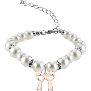 ENSIANTH Pink Bow Jewelry Coquette Gift Coquette Girly Jewelry Bow Pink Pearl Earring Coquette Aesthetic Girly Earring
